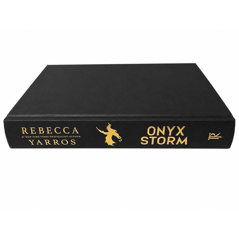 Onyx Storm Deluxe Hardcover Rebecca Yarros Sprayed Edges 2025 HC